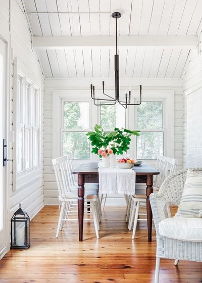 Beach Style Dining Room by Croma Design Inc.